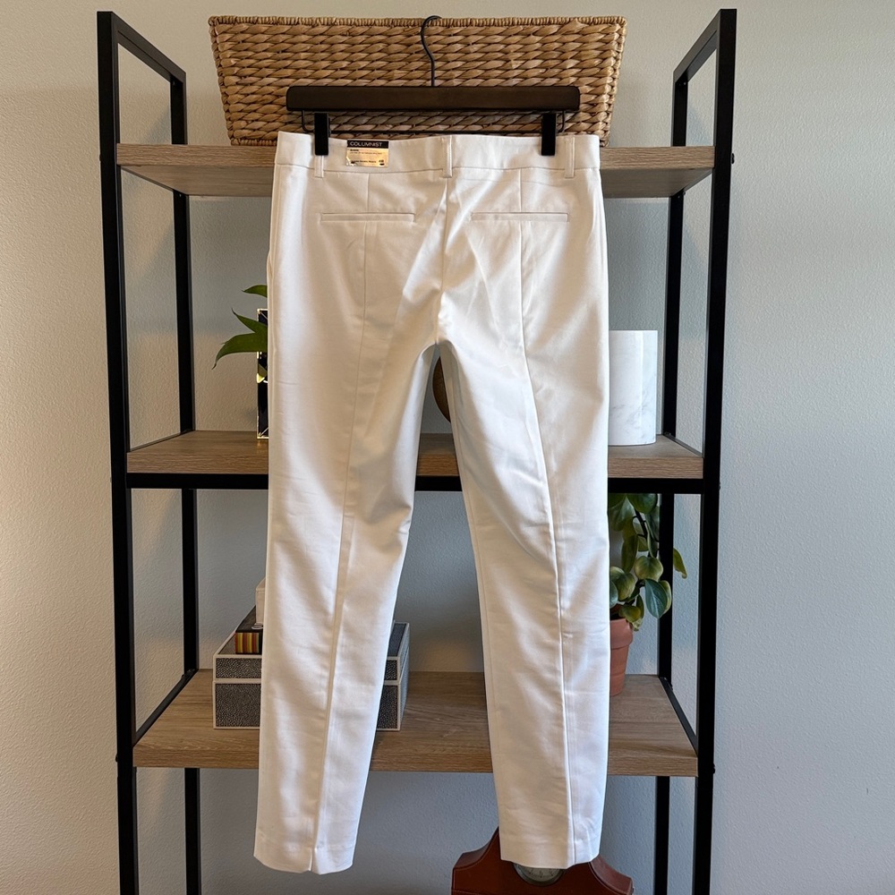 NWT Express Columnist Ankle Low-Rise White Woven Career Dress Pant Trouser, 4 - Picture 5 of 8